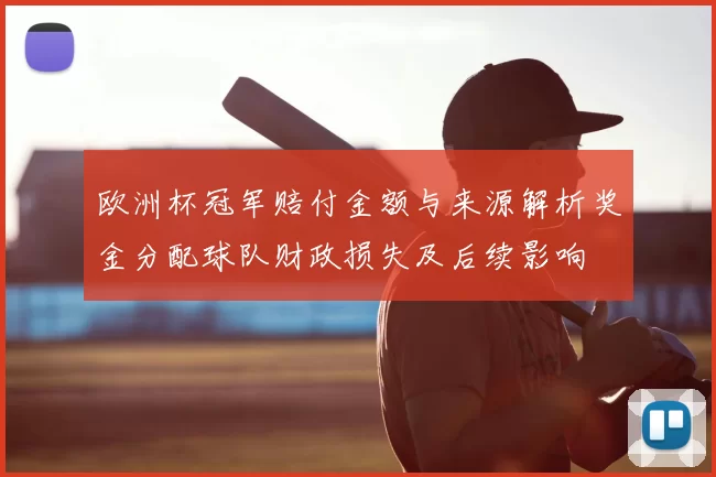 欧洲杯冠军赔付金额与来源解析奖金分配球队财政损失及后续影响